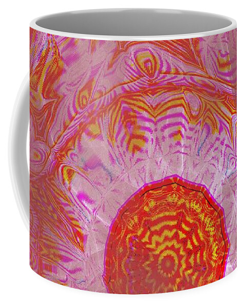 Festival Coffee Mug featuring the digital art Carnival Abstract 9 by Mary Machare