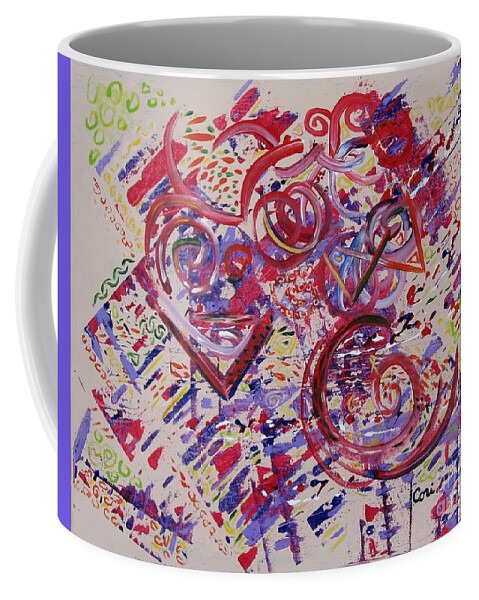 Carnival Coffee Mug featuring the painting Carnival Mind by Corinne Carroll