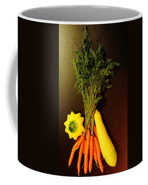Vegetables Coffee Mug featuring the photograph Carrots and Squash by Allen Nice-Webb