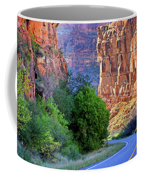 Colorado Coffee Mug featuring the photograph Carving the Canyons - Unaweep Tabeguache - Colorado by Jason Politte