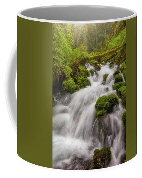 Water Coffee Mug featuring the photograph Cascade Dreaming by Darren White