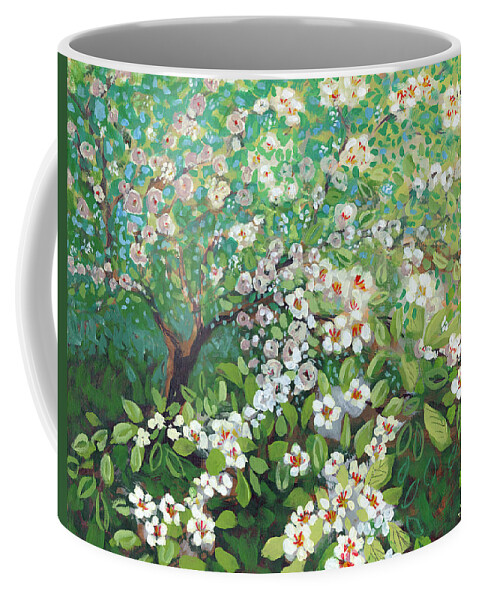 Landscape Coffee Mug featuring the painting Cascading by Jennifer Lommers