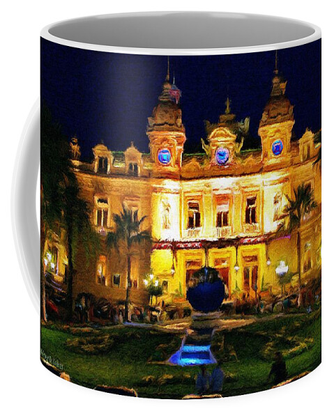 Casino Coffee Mug featuring the painting Casino Monte Carlo by Jeffrey Kolker