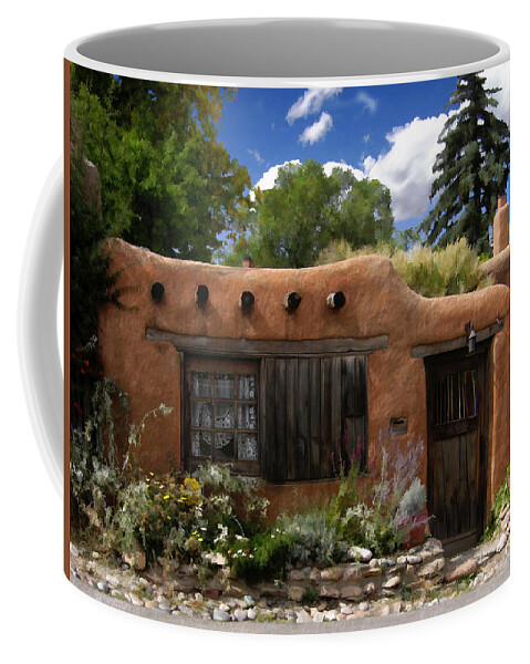 Santa Fe Coffee Mug featuring the photograph Casita de Santa Fe by Kurt Van Wagner