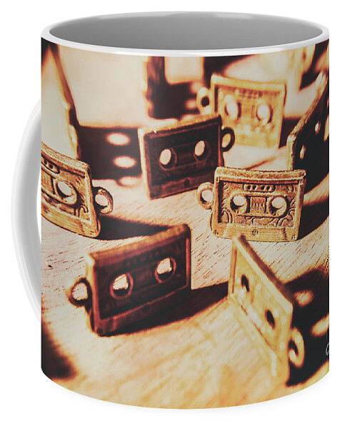 Cassette Tape Coffee Mug featuring the photograph Cassette club dance by Jorgo Photography