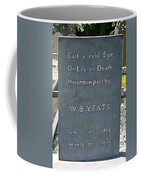 Death Coffee Mug featuring the photograph Cast a Cold Eye by Norma Brock