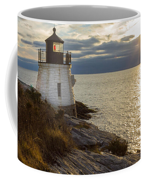 Castle Hill Light Coffee Mug featuring the photograph Castle Hill Light 2 by Kirkodd Photography Of New England