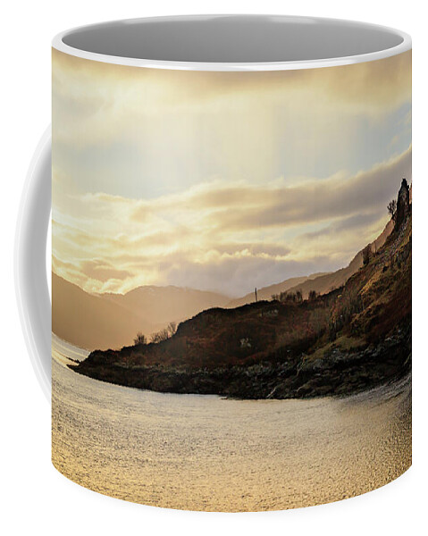 Castle Moil Coffee Mug featuring the photograph Castle Moil Sunrise by Holly Ross