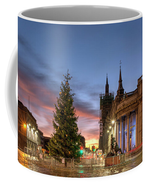 Castlegate Coffee Mug featuring the photograph Castlegate at Christmas by Veli Bariskan