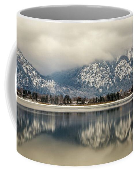 Photosbymch Coffee Mug featuring the photograph Castles of Hohenscwangau over the Forggensee by M C Hood