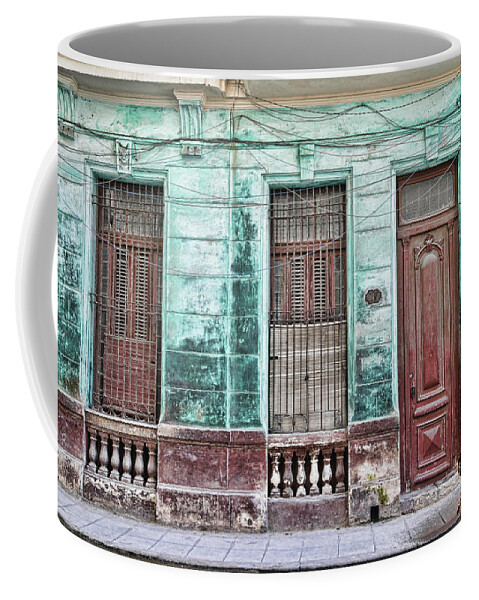 Cuba Coffee Mug featuring the photograph Cat Row by Mary Buck