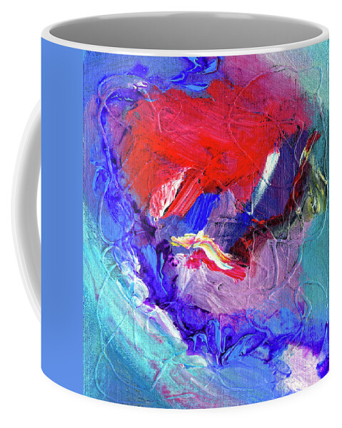 Abstract Coffee Mug featuring the painting Catalyst by Dominic Piperata
