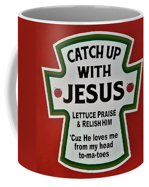 Jesus Coffee Mug featuring the photograph CATCH UP with JESUS by Rob Hans