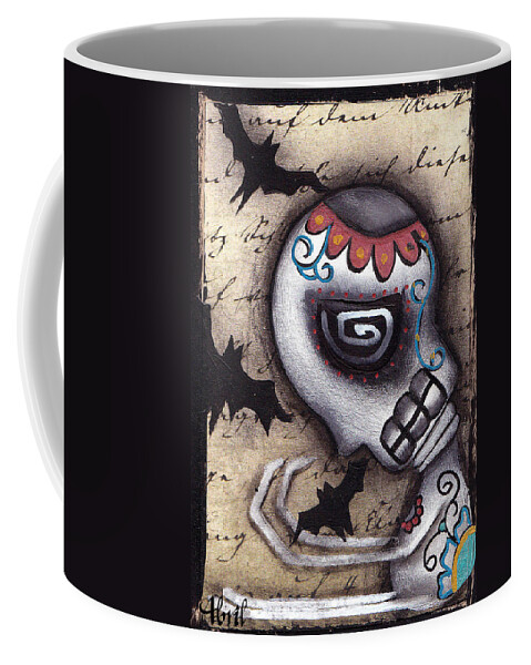 Bats Coffee Mug featuring the painting Catching Bats by Abril Andrade