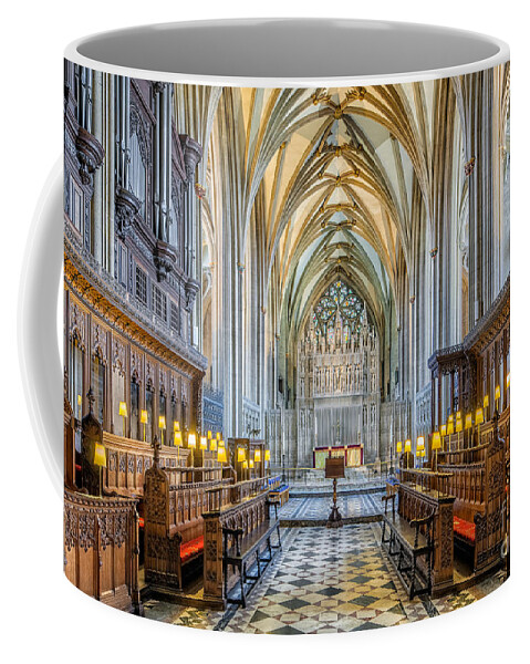 Cathedral Coffee Mug featuring the photograph Cathedral Aisle by Adrian Evans