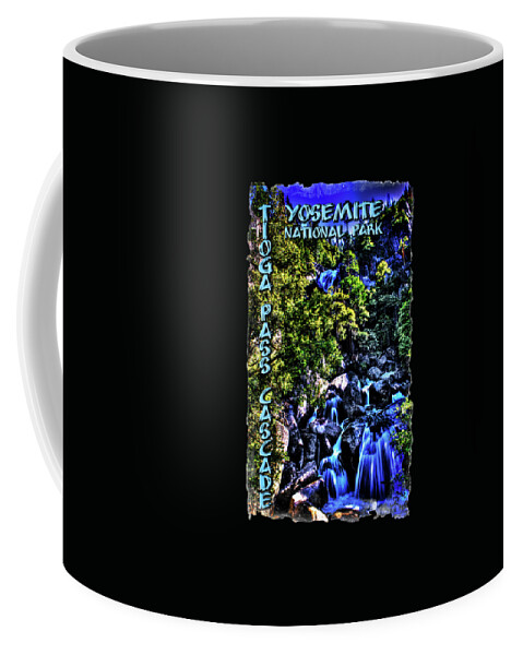 California Coffee Mug featuring the photograph Cathedral Creek Cascade on Tioga Pass Road by Roger Passman