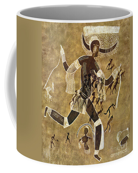 African Coffee Mug featuring the photograph Cave Art by Granger