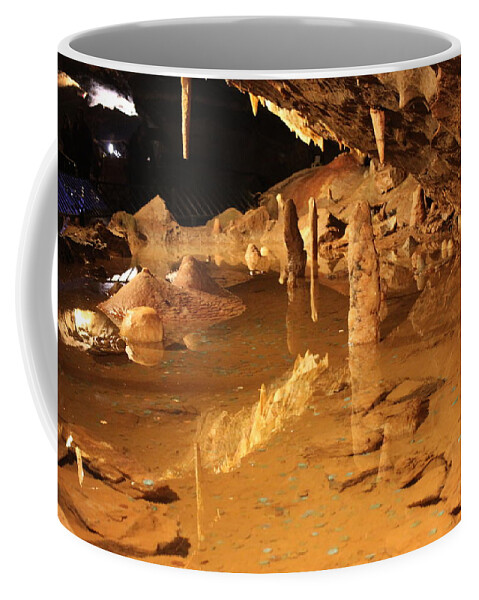 Cave Coffee Mug featuring the photograph Cave Reflections by Lauri Novak