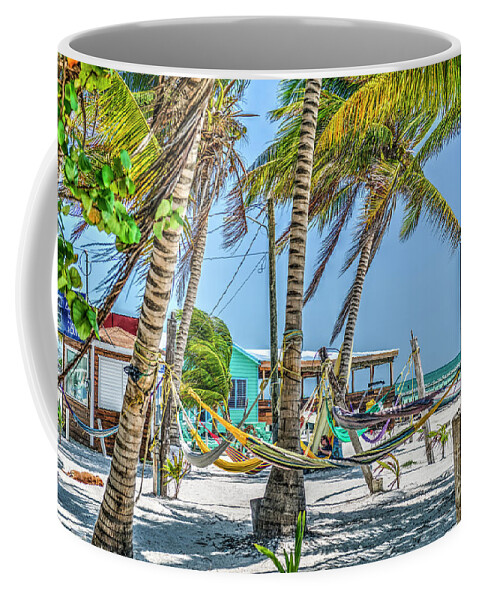 Caye Caulker Belize Coffee Mug featuring the photograph Caye Caulker Work Day by David Zanzinger