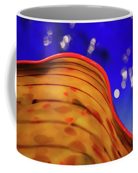 Yellow Coffee Mug featuring the photograph Celestial Wave by Karen Adams