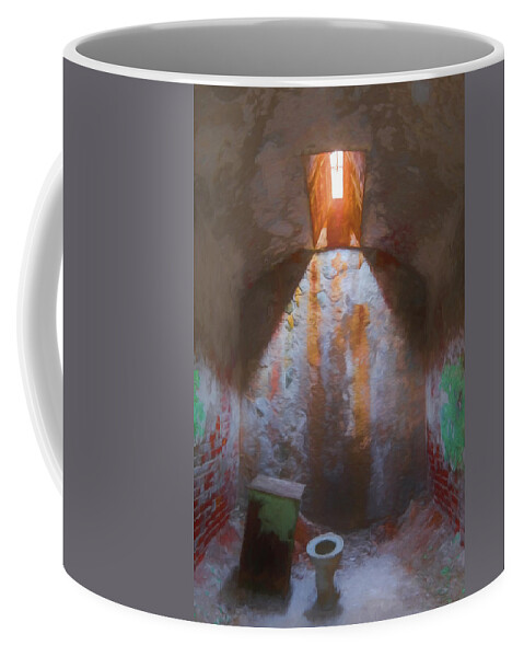 Eastern State Penitentiary Coffee Mug featuring the photograph Cell And Commode by Tom Singleton