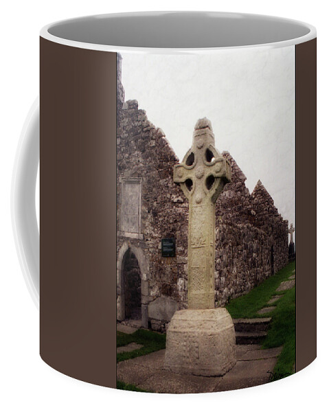 Celtic High Cross Coffee Mug featuring the photograph Celtic High Cross by Peggy Dietz
