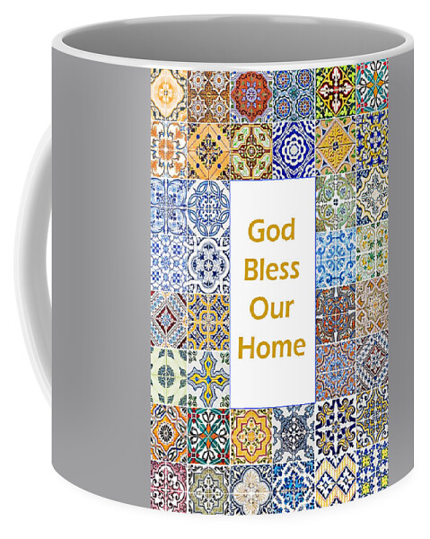 God Bless Our Home Coffee Mug featuring the photograph Ceramics Blessing by Munir Alawi