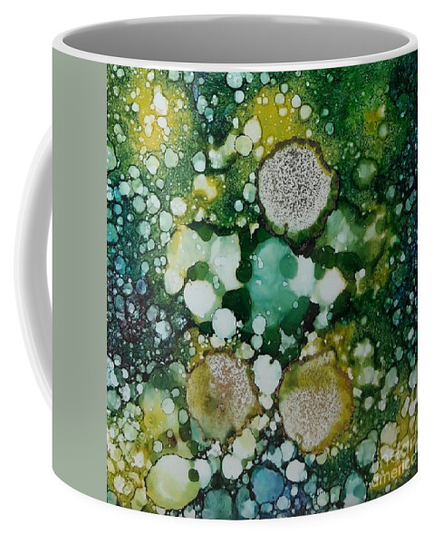 Alcohol Coffee Mug featuring the painting Champagne Bubbles2 by Terri Mills