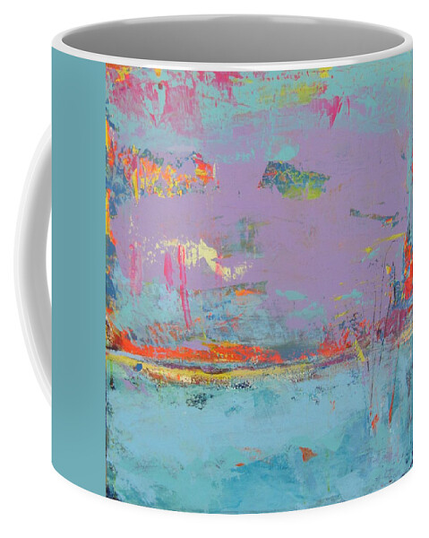 Art Coffee Mug featuring the painting Chant d'oiseaux 1 by Francine Ethier