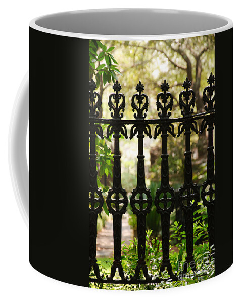 Fence Coffee Mug featuring the photograph Charleston Fence by Susan Cliett