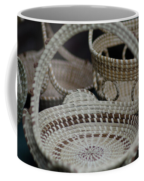 Basket Coffee Mug featuring the photograph Charleston Sweetgrass Baskets by Dale Powell