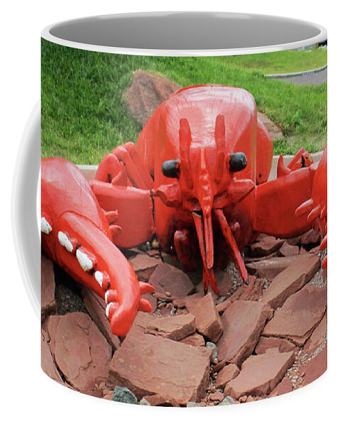 Charlottetown Pei Coffee Mug featuring the photograph Charlottetown Lobster by Randall Weidner