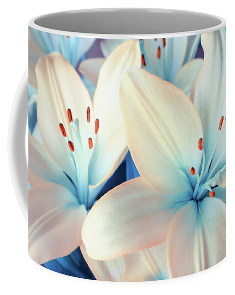 Lily Coffee Mug featuring the photograph Charming Elegance by Iryna Goodall
