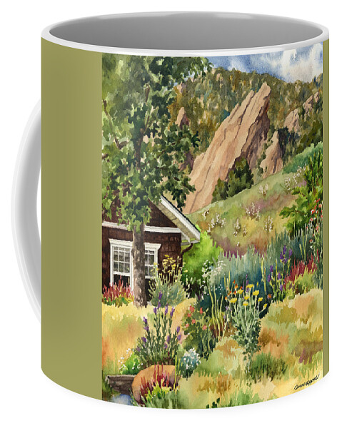 Cottage Painting Coffee Mug featuring the painting Chautauqua Cottage by Anne Gifford