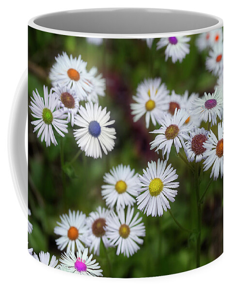 Daisy Coffee Mug featuring the photograph Cheerful Spring by Mike Eingle