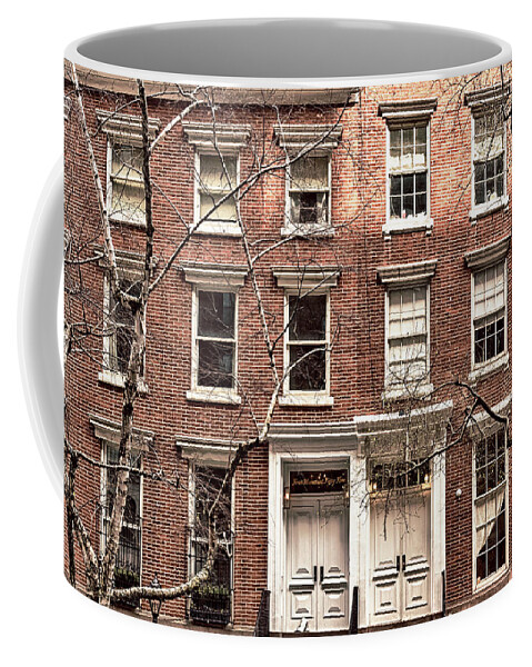 Brownstone Coffee Mug featuring the photograph Chelsea Brownstones by Alison Frank