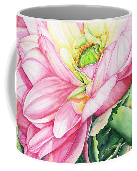 Dahlia Watercolor Coffee Mug featuring the painting Chelsea's Bouquet 2 by Lori Taylor