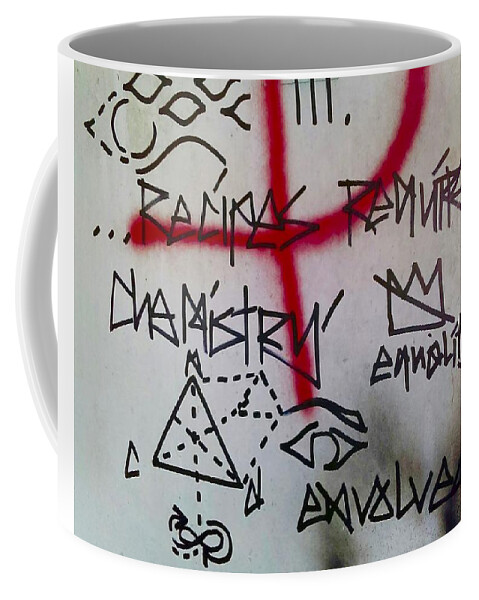 Graffiti Coffee Mug featuring the drawing Chemistry by Aort Reed