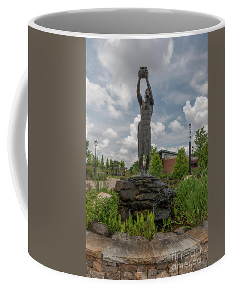 Cherokee Coffee Mug featuring the photograph Cherokee Indian Statue by Dale Powell