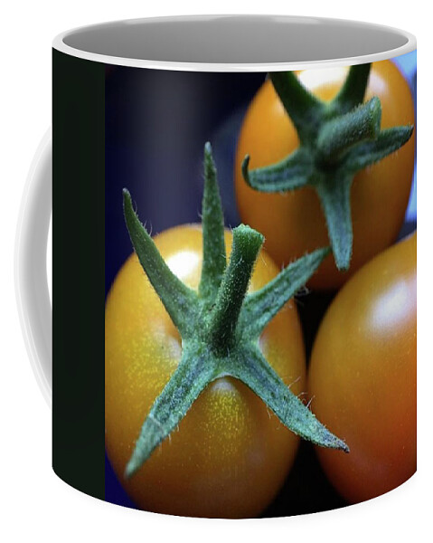 Summer Coffee Mug featuring the photograph Cherry 'maters From My Garden. #macro by Ginger Oppenheimer