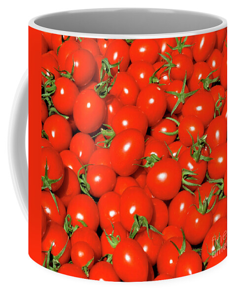 Cherry Tomatoes Coffee Mug featuring the photograph Cherry tomatoes by Bruce Block
