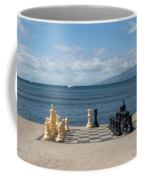 Maui Coffee Mug featuring the photograph Chess With A View by Matt McDonald