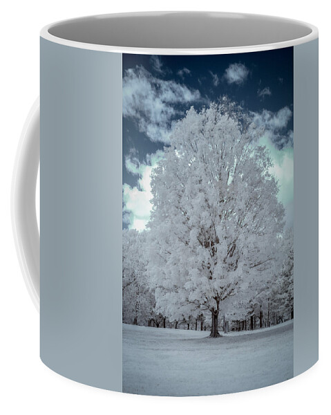 Forest Coffee Mug featuring the photograph Chestnut Ridge in IR by Guy Whiteley