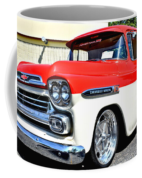 Truck Coffee Mug featuring the photograph Chevy Apache Custom Hot Rod Truck by Amy McDaniel