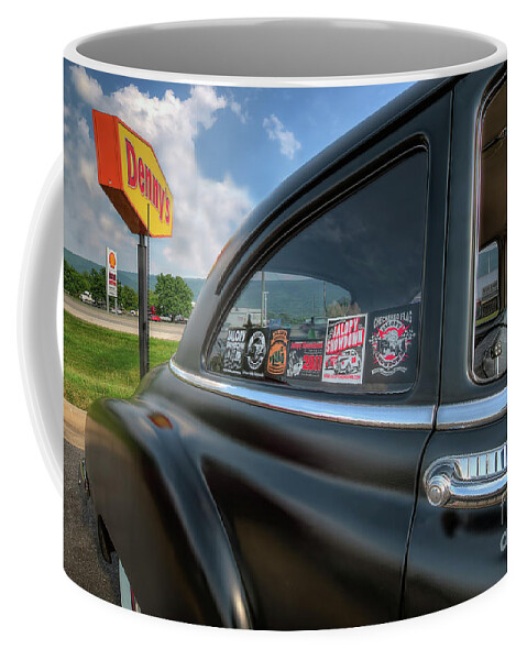 1950 Chevrolet Coffee Mug featuring the photograph Chevy at Denny's by Arttography LLC