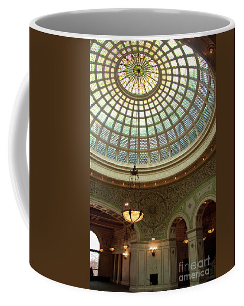 Art Coffee Mug featuring the photograph Chicago Cultural Center Dome by David Levin