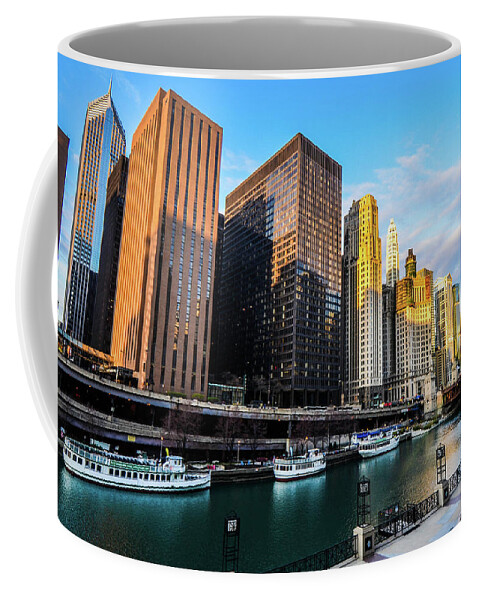 Chicago Coffee Mug featuring the photograph Chicago Navy Pier by D Justin Johns