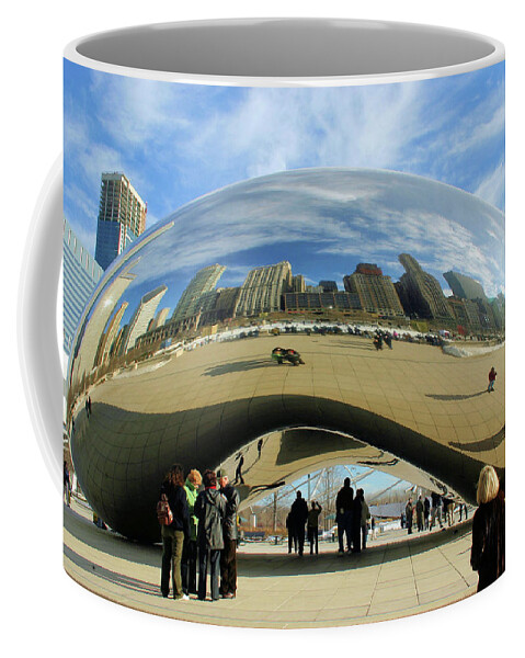 Chicago Coffee Mug featuring the photograph Chicago Reflected by Kristin Elmquist