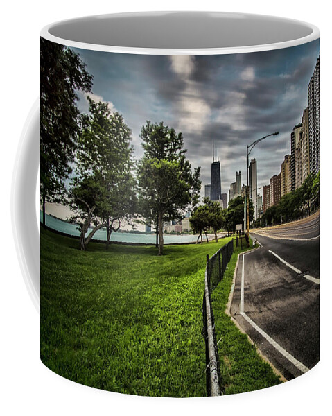 ;lake Shore Driye Coffee Mug featuring the photograph Chicago's Lake Shore Drive by Sven Brogren