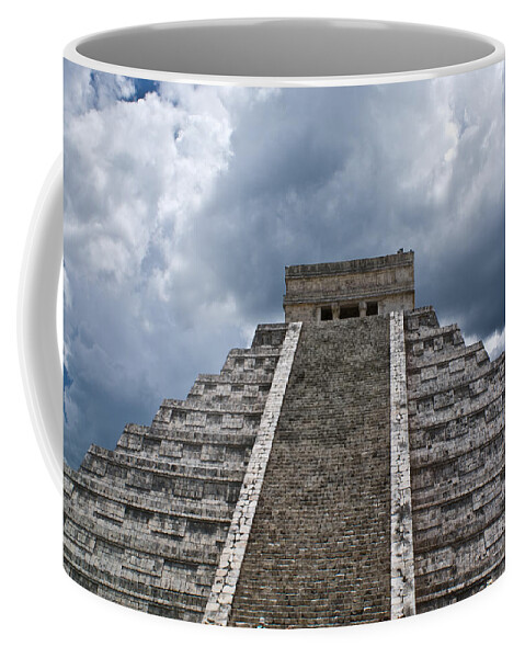 Pyrmid Coffee Mug featuring the photograph Chichen-Itza Pyrmid in Mexico by Douglas Barnett